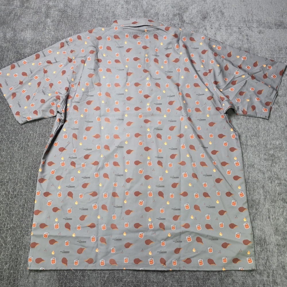 Longhorn Steakhouse Steakwear Button Down Shirt Gray Short‎ Sleeve Size Large L - Picture 10 of 10